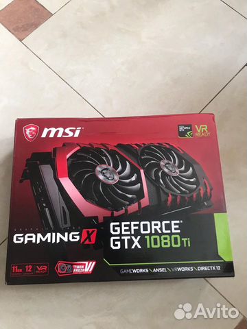 Видеокарта MSI GeForce gtx 1080 ti 11 Новая Видеокарта MSI GeForce gtx 1080 ti 11 Новая