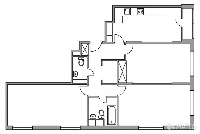 3-к квартира, 82.3 м², 4/8 эт. 3-к квартира, 82.3 м², 4/8 эт.