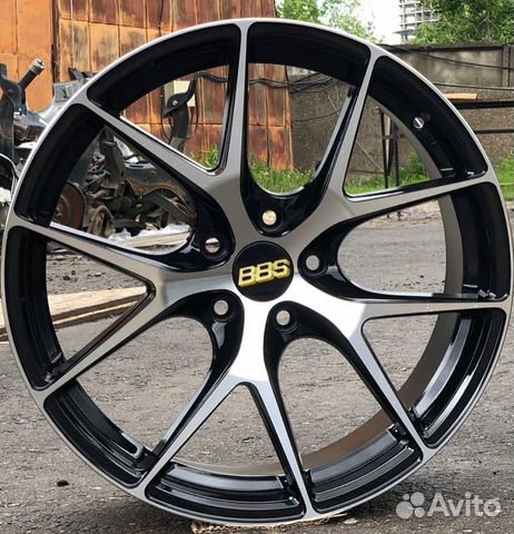 Диски Реплика BBS R19 черный с полировкой Диски Реплика BBS R19 черный с полировкой