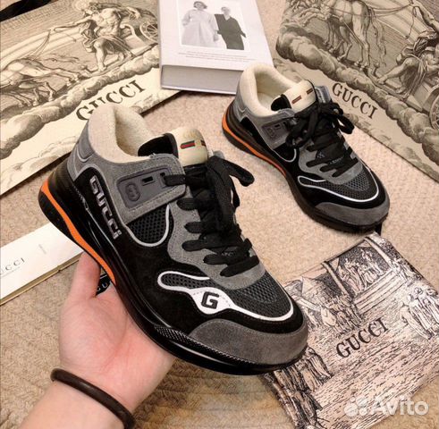 Кроссовки Gucci Ultrapace Black New