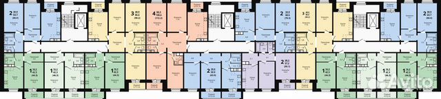 3-к квартира, 90.2 м², 9/10 эт. 3-к квартира, 90.2 м², 9/10 эт.
