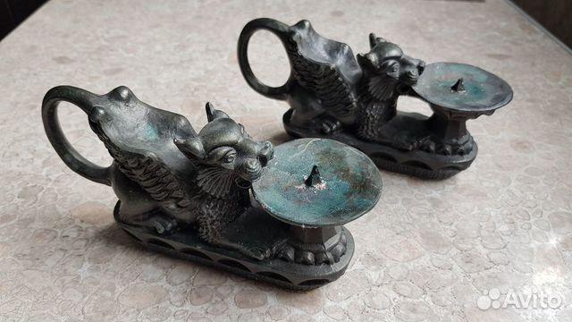 Подсвечник СССР, Гриф Сфинкс Тигр Лев