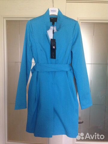Симпатичное летнее пальто в горошек р. 44-46 Симпатичное летнее пальто в горошек р. 44-46