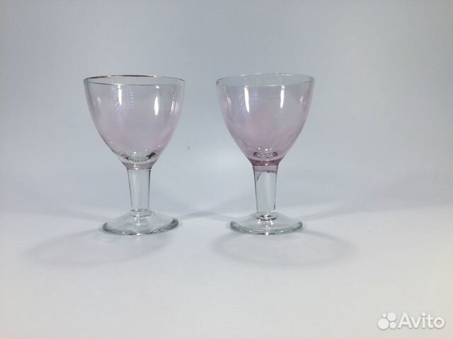 Рюмки антикварные - цветное стекло, СССР