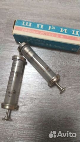 Шприц стеклянный СССР