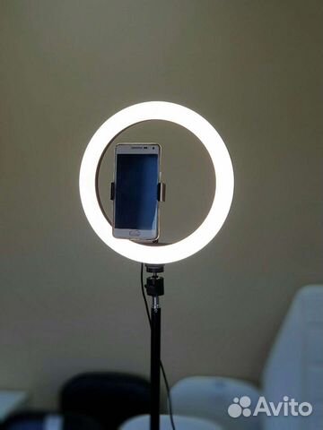 Кольцевая селфи лампа 26см + штатив