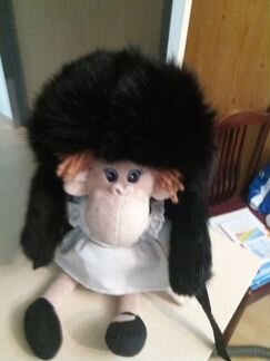 Шапка детская зимняя с мехом кролика р 54