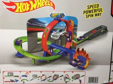 Трэк Хот вилс 2 машинки петля,поворот