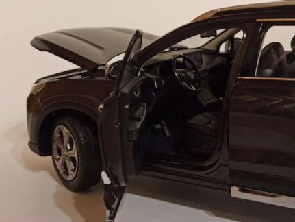 Hyundai Santafe 4 Brown 2019 Paudi 1:18