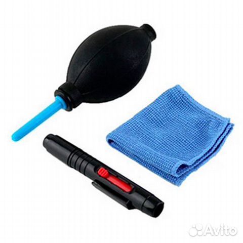Набор для чистки оптики груша, карандаш и салфетка