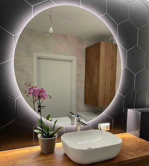 Круглое зеркало с подсветкой