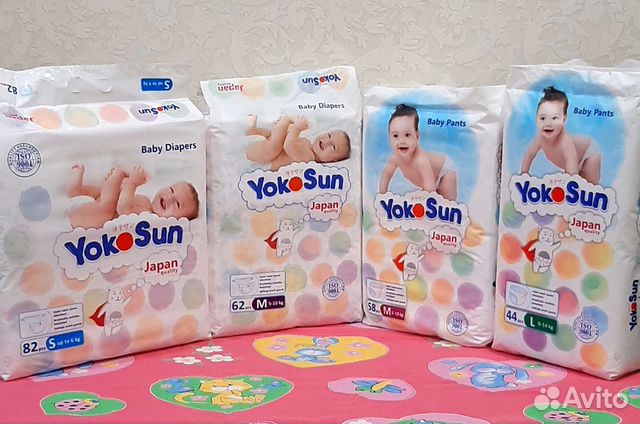 Подгузники YokoSun #2,3, трусики YokoSun #3,4
