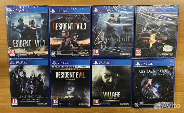 PS4 серия игр Resident Evil