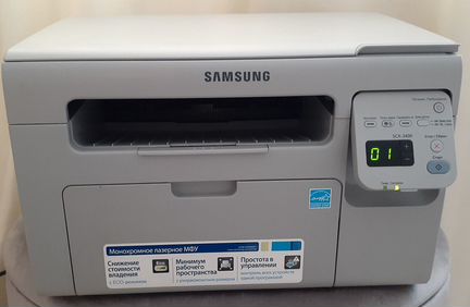 Лазерное мфу samsung SCX-3400 полный комплект