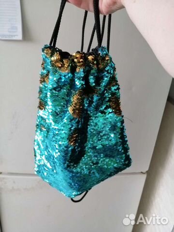 Рюкзачок для девочки новый с пайетками
