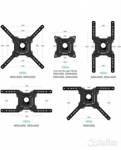 Переходники адаптеры для кронштейна телевизора