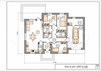 Коттедж 176 м² на участке 8,5 сот.