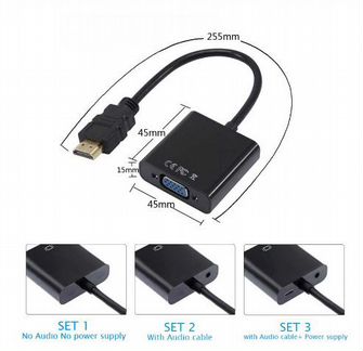 Переходники hdmi to VGA Adapter и другие (новый)