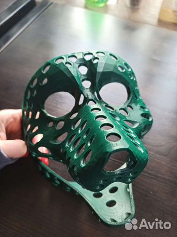 Маска фурри основа собаки волка гиены белая