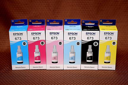 Оригинальные чернила Epson (673) для L800, L805