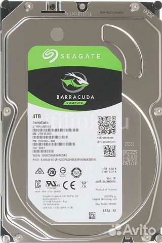 Жесткий диск 4tb Seagate Barracuda ST4000DM004