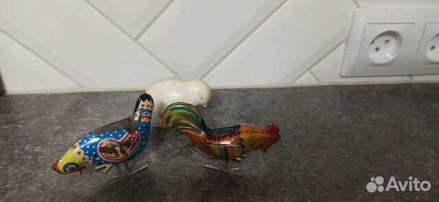 3 шт игрушка СССР петушок курица цыплёнок