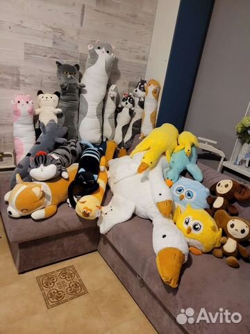 Кот Батон, Чебурашка, гусь-обнимусь, совушка