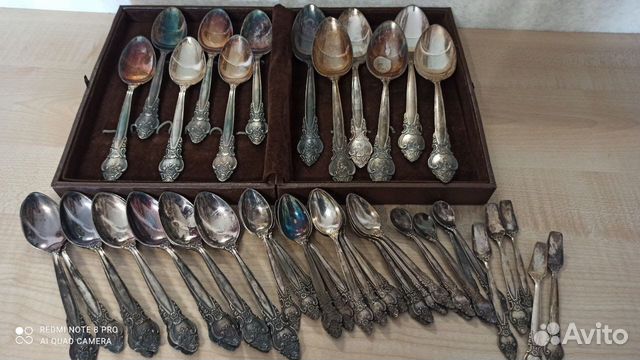 Столовые приборы Троянда мельхиор посеребрение