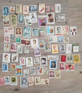 Почтовые марки тема известные личности