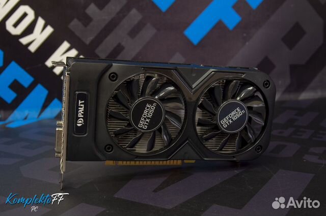 Видеокарта Palit dual GeForce GTX 1050 Ti OC 4G