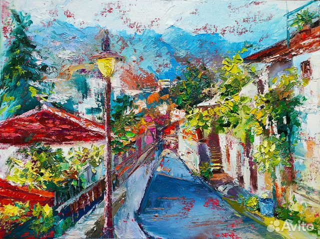 Картина маслом на холсте Крым 