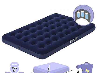 Матрас надувной intex classic downy airbed fiber 1910х760 мм высота 250мм 64756