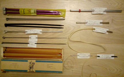 Спицы вязальные, крючки