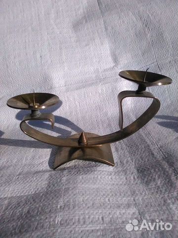 Подсвечник латунь СССР