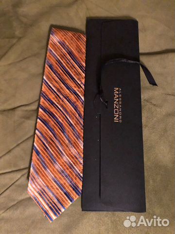 Новый галстук шелк плиссирован manzoni италия