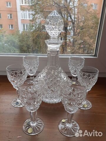 Штоф и 5 рюмок, Богемия, в коробке