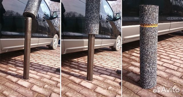 Изготовление резиновых чехлов на парковочный столб