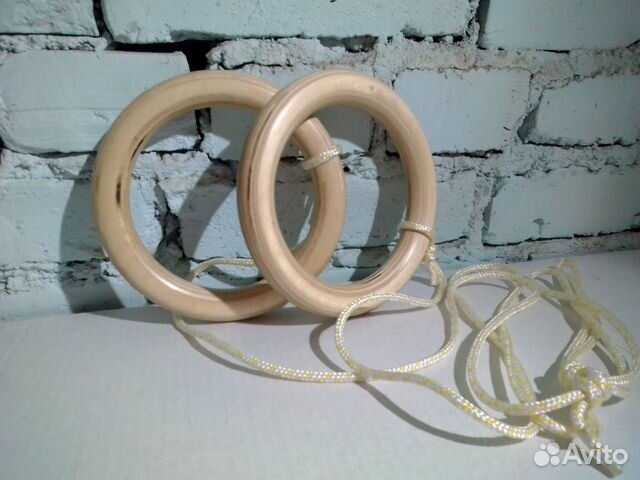 Кольца гимнастические деревянные