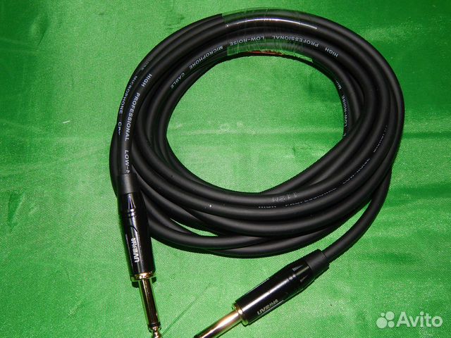 Кабель 5метров jack-jack 6,5мм на 6,5мм(джек-джек)