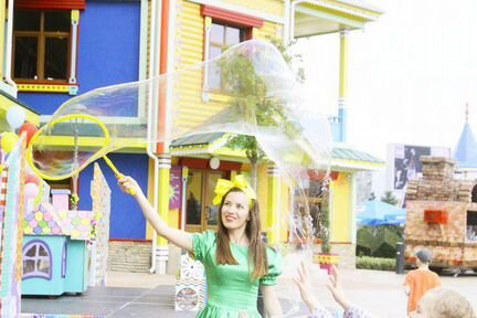 Шоу мыльных пузырей