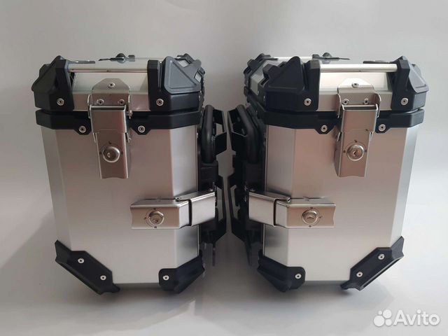 Кофры боковые 35л из алюминия серебристые