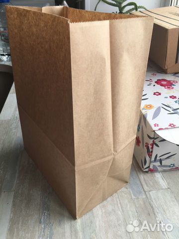 Крафт пакеты без ручек