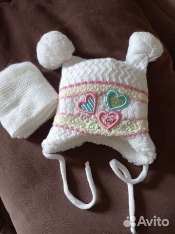 Шапка и шарф для девочки новая