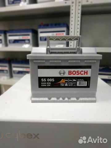 Аккумулятор 63Ah Bosch 610A S5 005 обратный