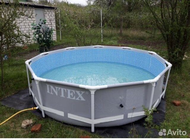 Бассейн новый каркасный intex