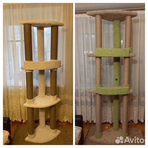 Когтеточки и игровые комплексы для кошек от 1000