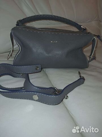 Сумка натуральная кожа fendi