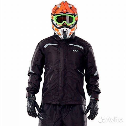 Мотокуртка Dragonfly Куртка-дождевик-EVO Black