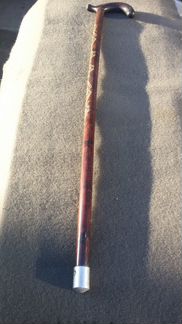 Трость красное дерево и раскладная с фонариком