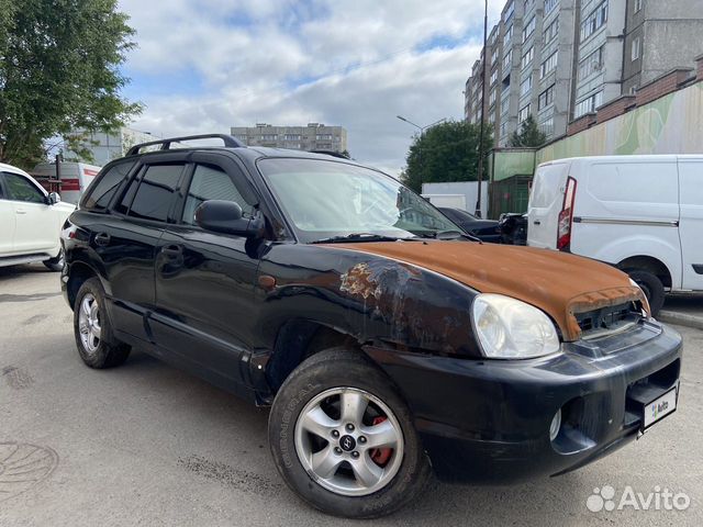 Hyundai Santa Fe 2.7 AT, 2005, битый, 50 000 км